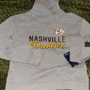 Nashville Predators Gray Hoodie Size Medium NWT
